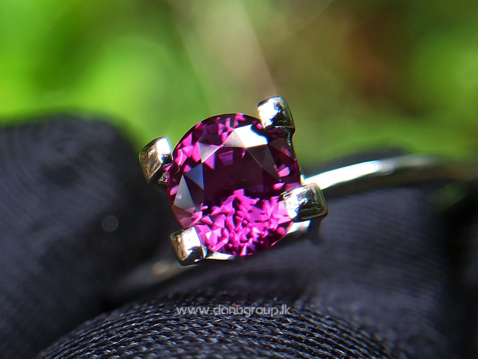 26_Ceylon Natural Purple Sapphire High quality and vibrant pinkish purple color stone from Danu Group