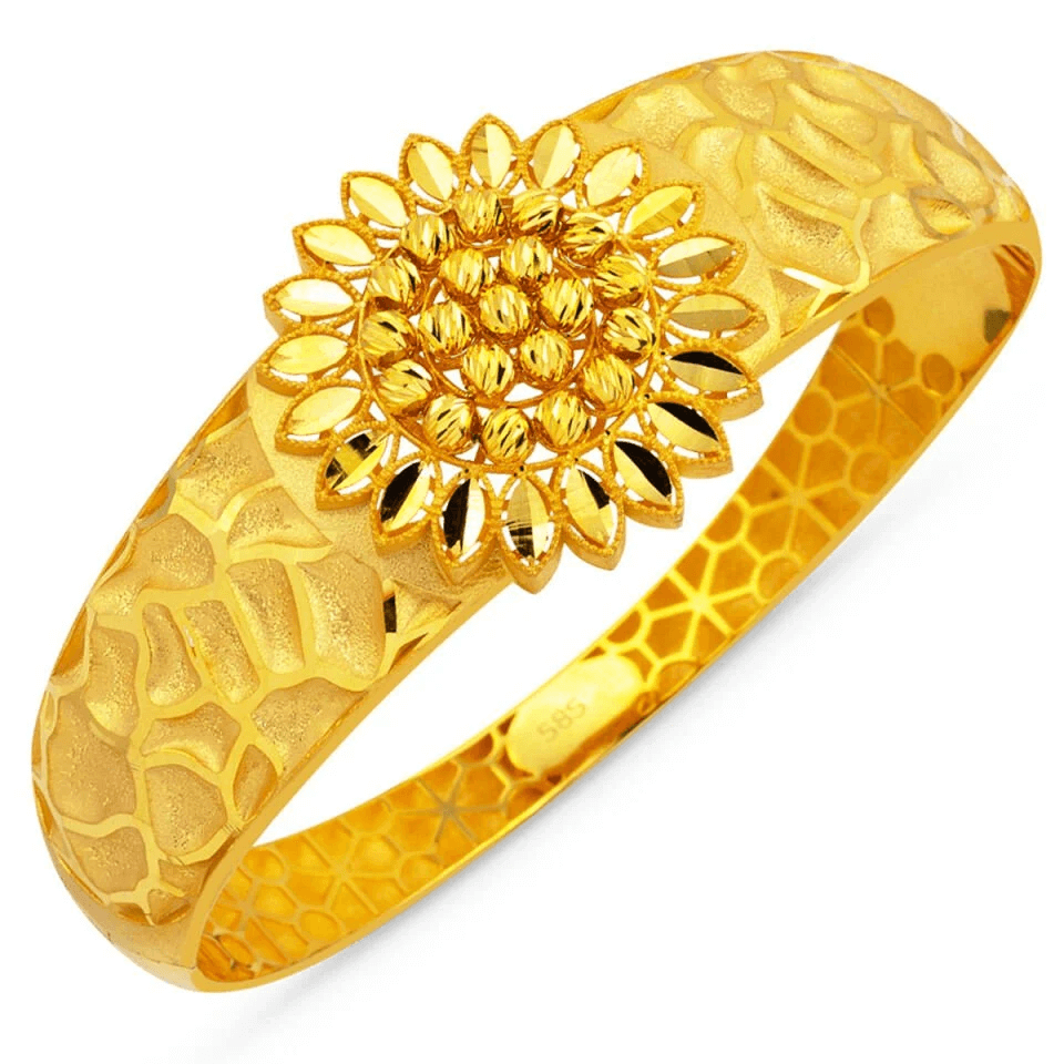 Flower Stone Gold Bracelet