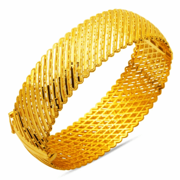 Handcuff 14 Carat Gold Bracelet