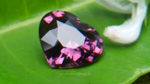 Ceylon Natural Purple Spinel Heart