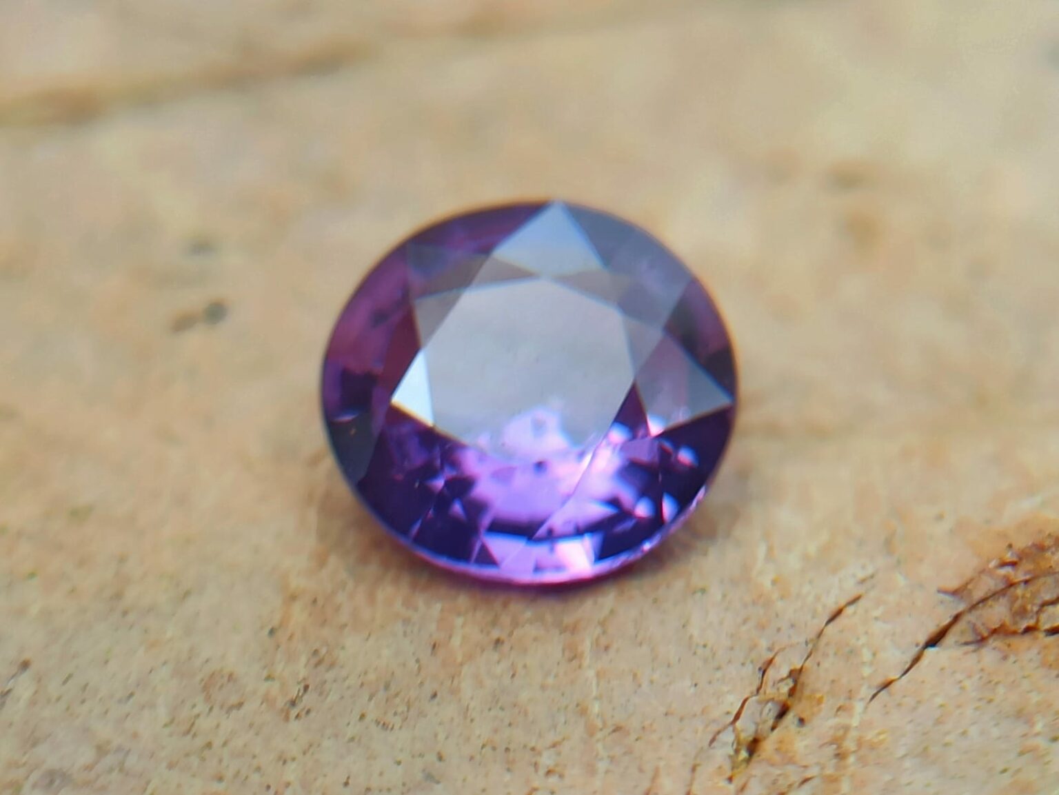 Ceylon Natural Purple Sapphire Round