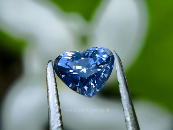 Ceylon Natural Blue Sapphire Heart