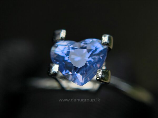 Ceylon Natural Blue Sapphire Heart