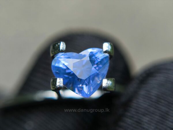 Ceylon Natural Blue Sapphire Heart