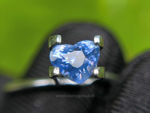 Ceylon Natural Blue Sapphire Heart