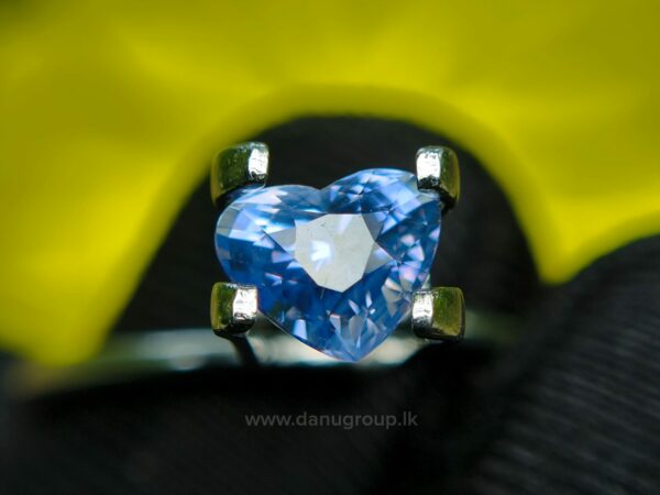 Ceylon Natural Blue Sapphire Heart