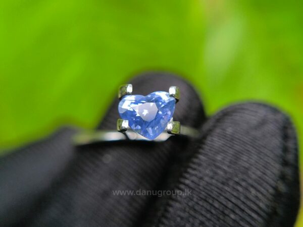 Ceylon Natural Blue Sapphire Heart