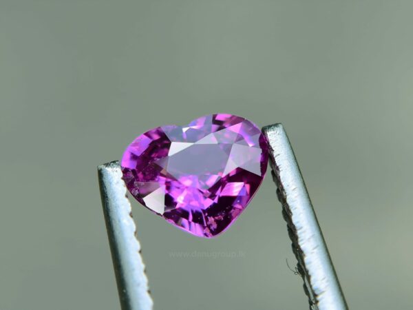 Ceylon Natural Hot Pink Sapphire Heart