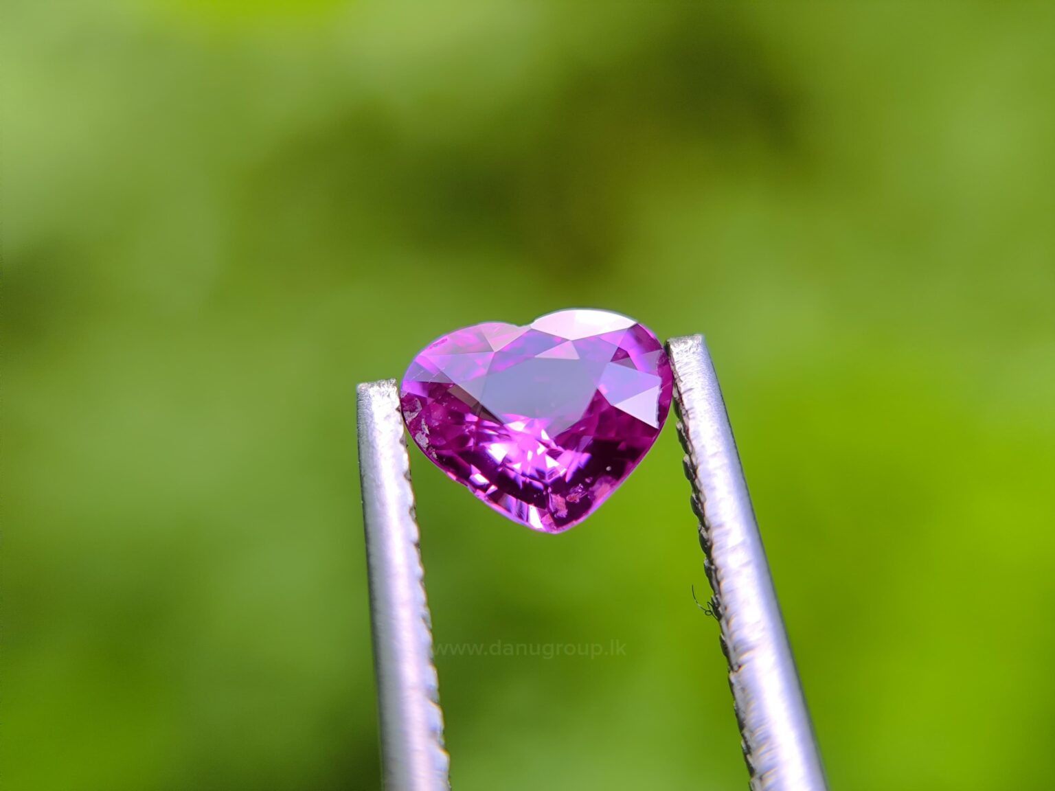 Ceylon Natural Hot Pink Sapphire Heart