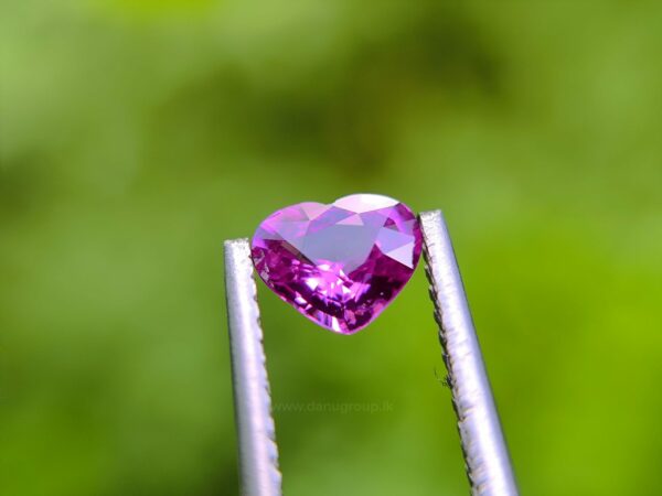 Ceylon Natural Hot Pink Sapphire Heart
