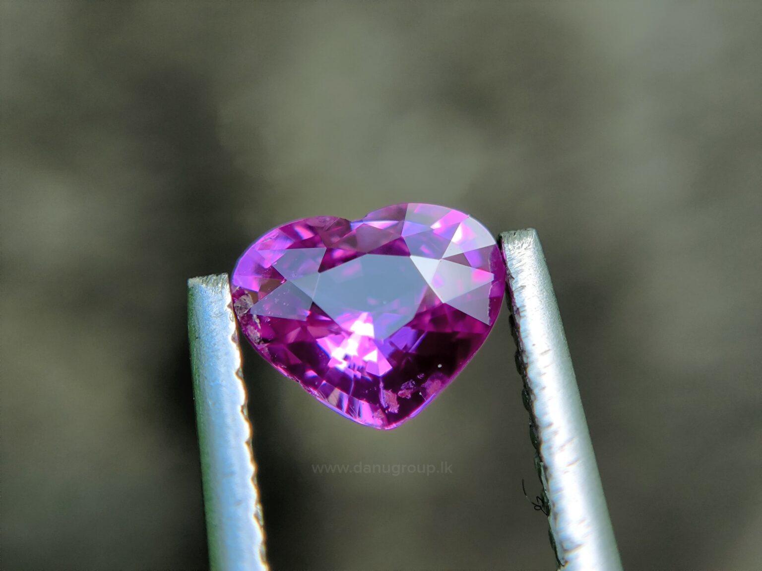 Ceylon Natural Hot Pink Sapphire Heart