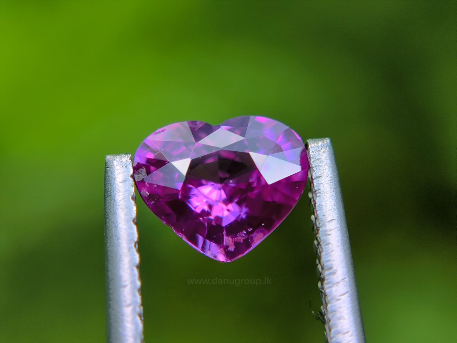Ceylon Natural Hot Pink Sapphire Heart