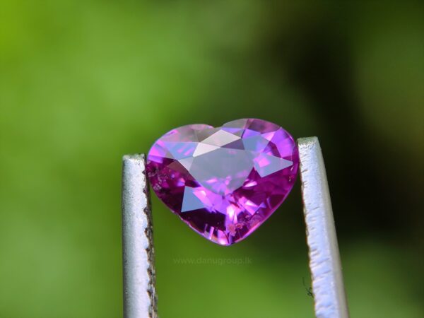 Ceylon Natural Hot Pink Sapphire Heart