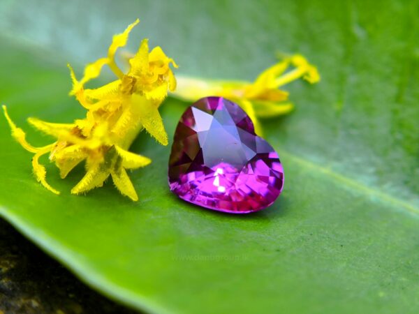 Ceylon Natural Hot Pink Sapphire Heart