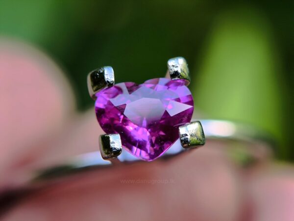 Ceylon Natural Hot Pink Sapphire Heart