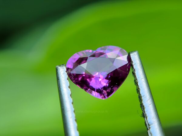 Ceylon Natural Hot Pink Sapphire Heart