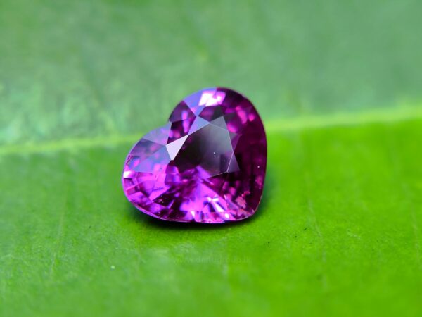 Ceylon Natural Hot Pink Sapphire Heart