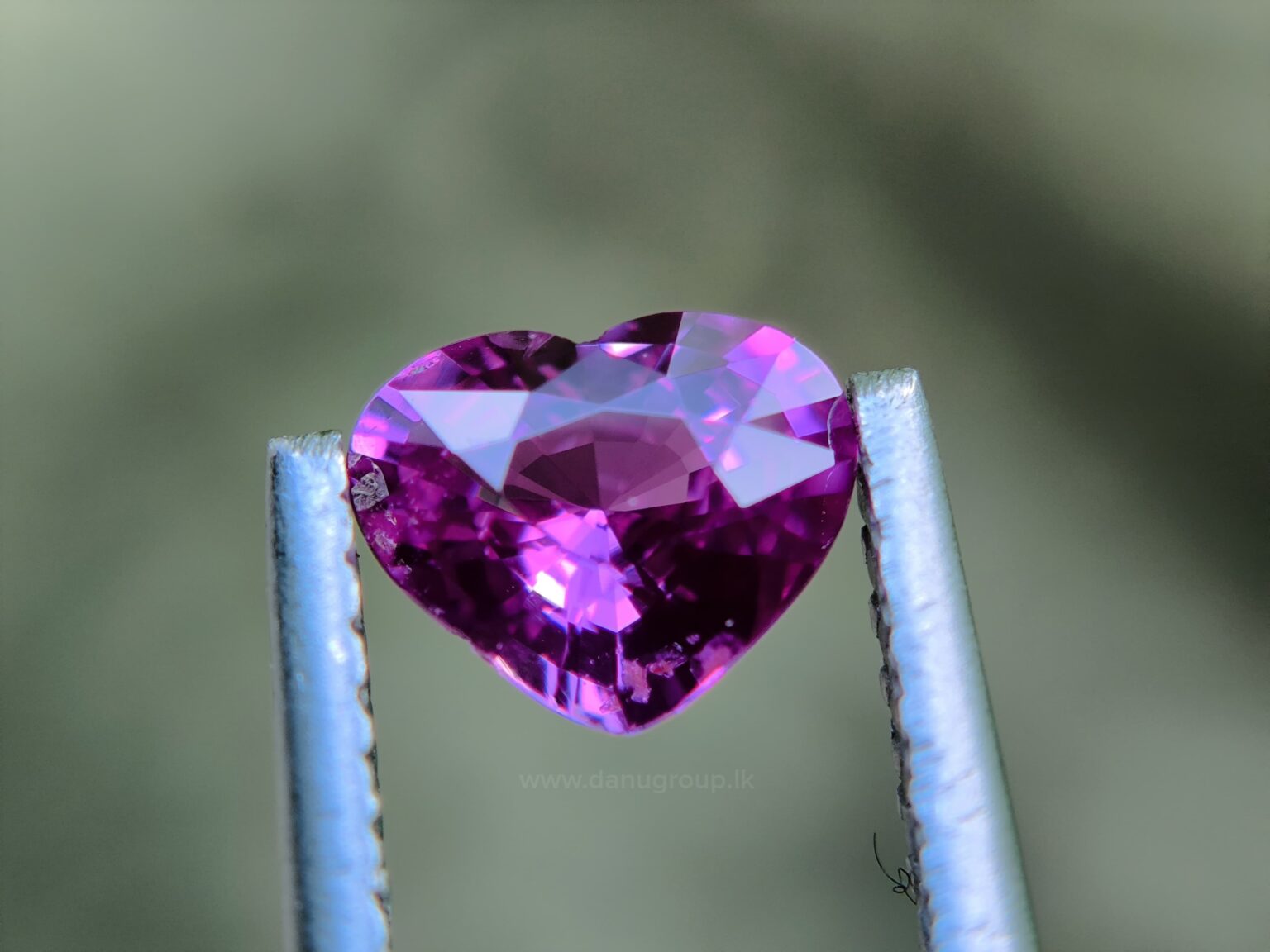 Ceylon Natural Hot Pink Sapphire Heart