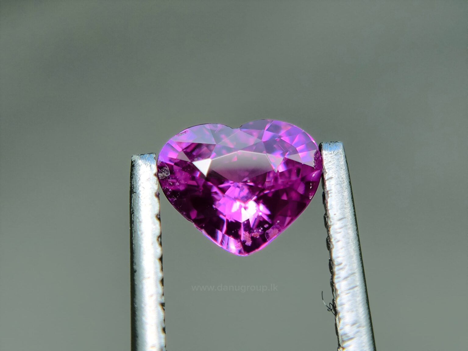Ceylon Natural Hot Pink Sapphire Heart