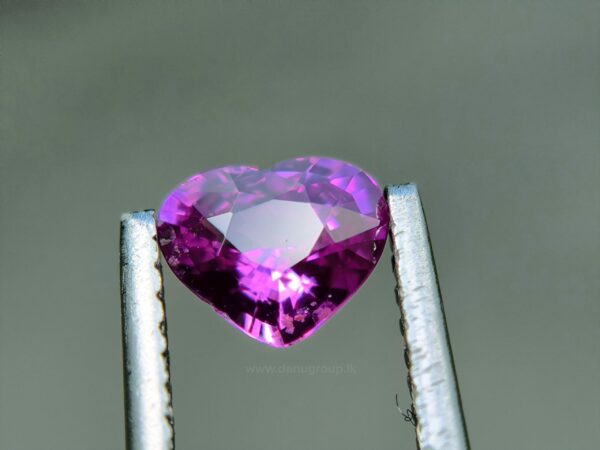 Ceylon Natural Hot Pink Sapphire Heart
