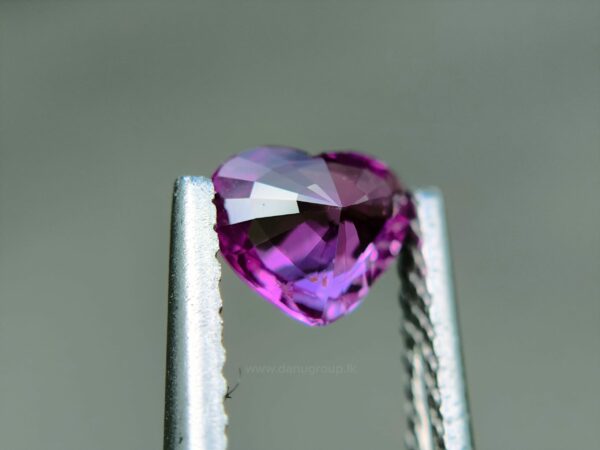 Ceylon Natural Hot Pink Sapphire Heart