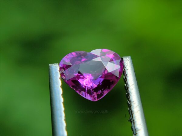 Ceylon Natural Hot Pink Sapphire Heart
