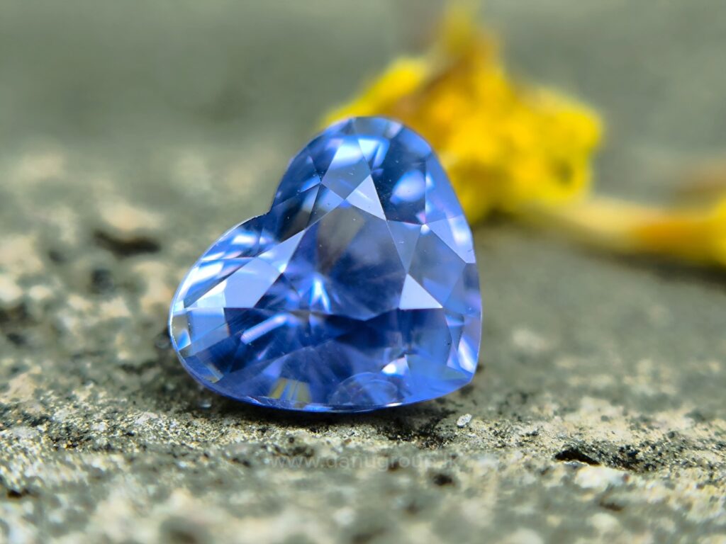 Ceylon Natural Blue Sapphire Heart