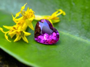 Ceylon Natural Hot Pink Sapphire Heart