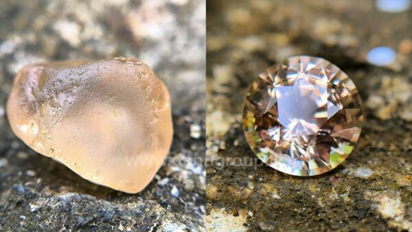 Ceylon Natural Peach Sapphire