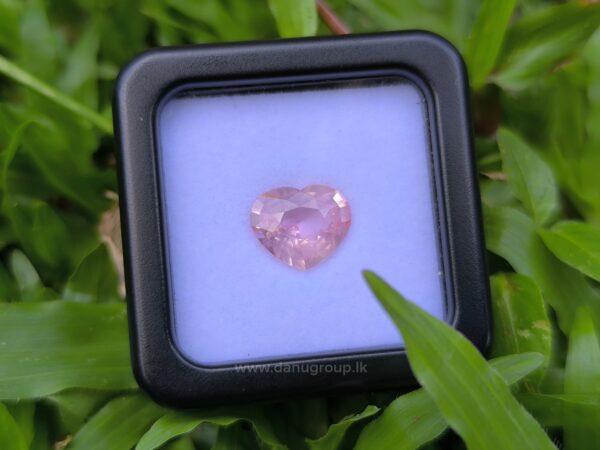 Ceylon Natural Padparadscha Sapphire Heart