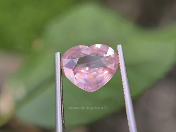 Ceylon Natural Padparadscha Sapphire Heart