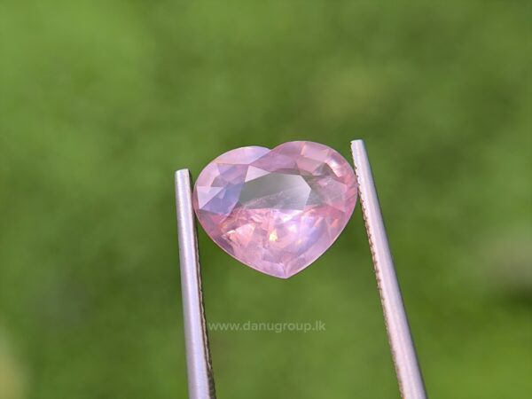 Ceylon Natural Padparadscha Sapphire Heart