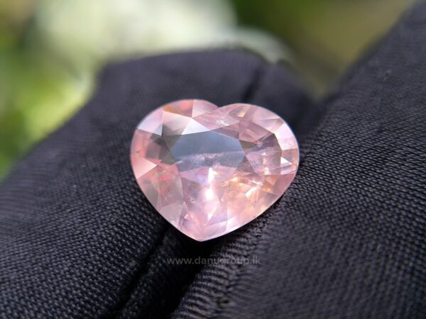 Ceylon Natural Padparadscha Sapphire Heart