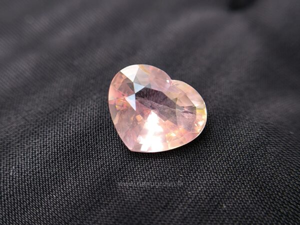 Ceylon Natural Padparadscha Sapphire Heart