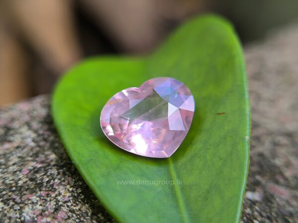 Ceylon Natural Padparadscha Sapphire Heart