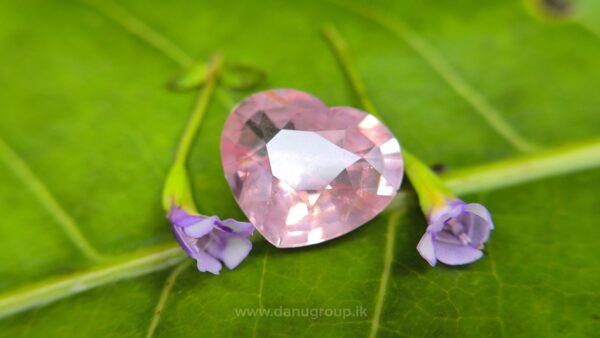 Ceylon Natural Padparadscha Sapphire Heart