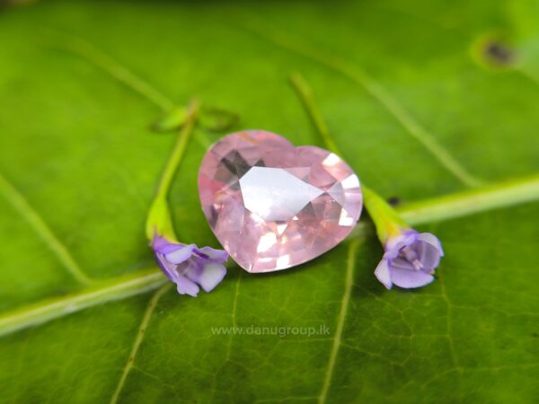 Ceylon Natural Padparadscha Sapphire Heart