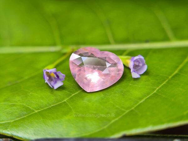 Ceylon Natural Padparadscha Sapphire Heart