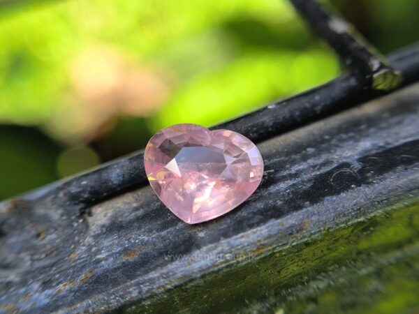 Ceylon Natural Padparadscha Sapphire Heart