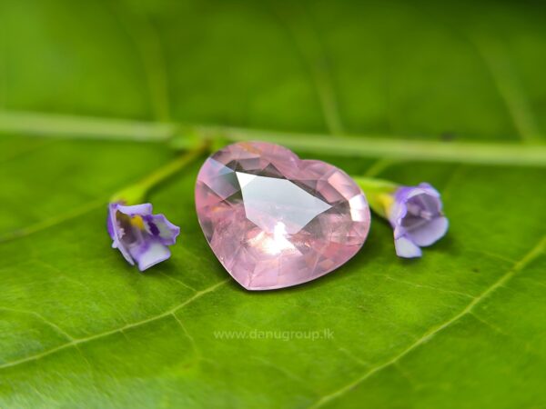 Ceylon Natural Padparadscha Sapphire Heart