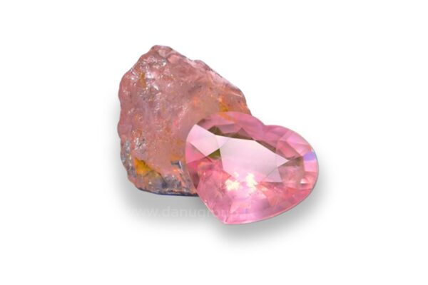 Ceylon Natural Padparadscha Sapphire Heart