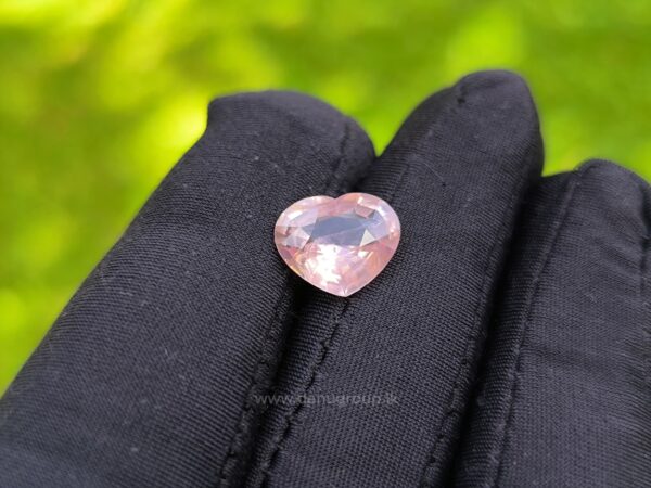 Ceylon Natural Padparadscha Sapphire Heart