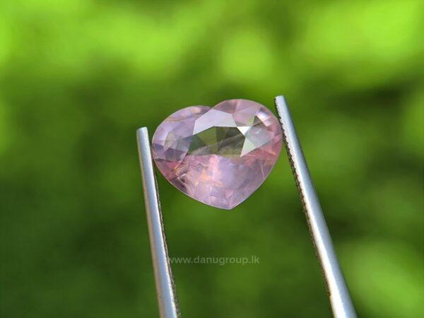 Ceylon Natural Padparadscha Sapphire Heart