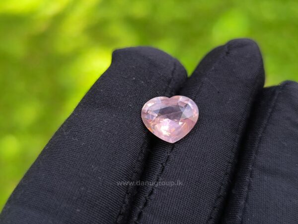 Ceylon Natural Padparadscha Sapphire Heart