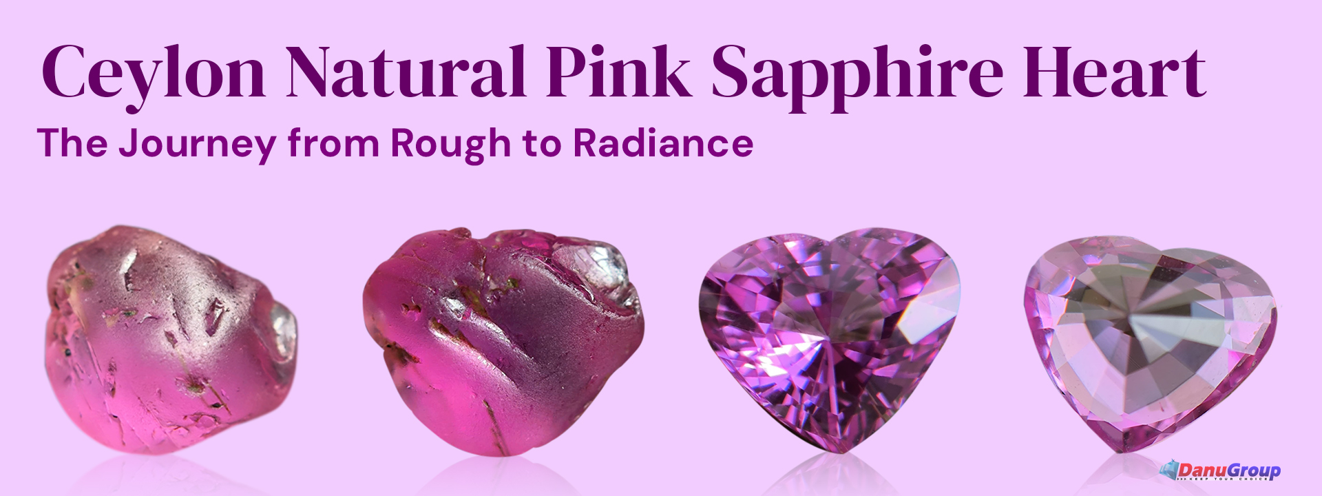 Natural Pink Sapphire Heart – The Journey from Rough to Radiance