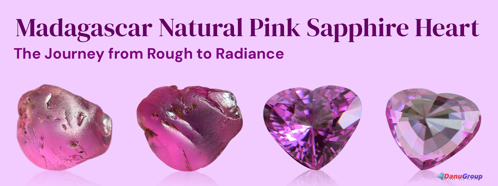 Natural Pink Sapphire Heart – The Journey from Rough to Radiance