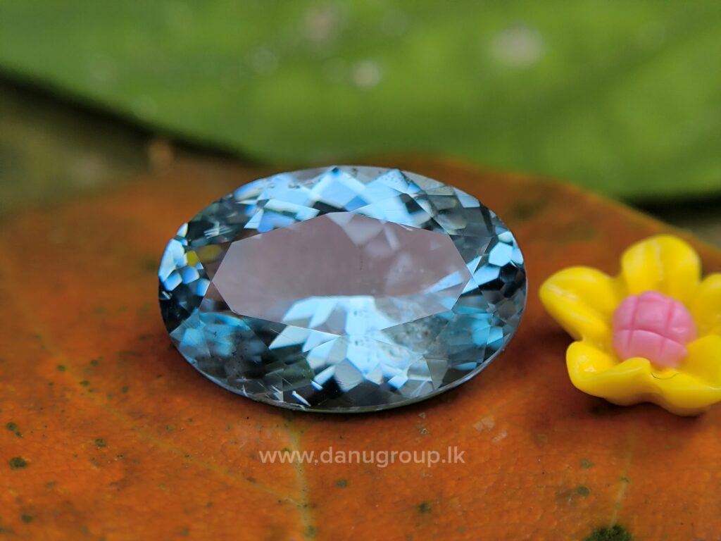 Ceylon Natural Green Blue Aquamarine