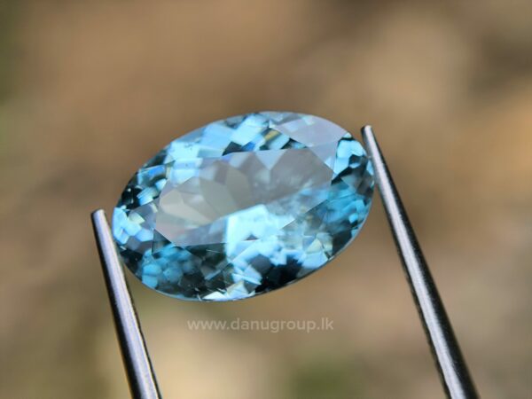 Ceylon Natural Green Blue Aquamarine