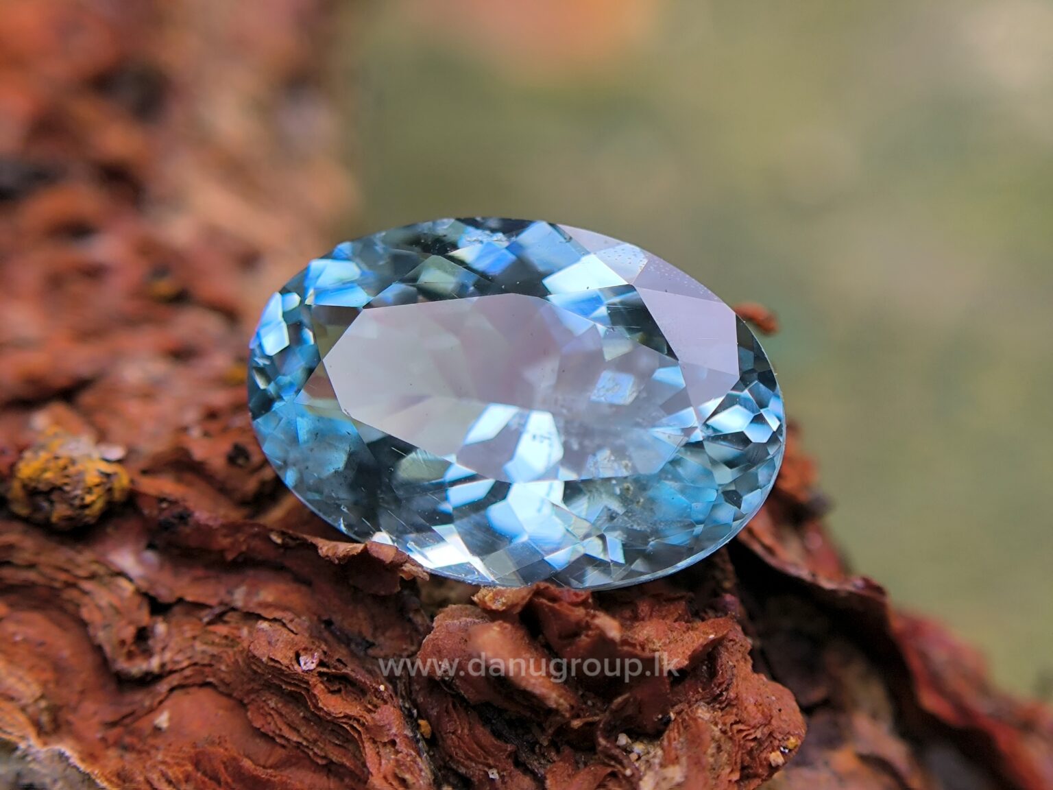 Ceylon Natural Green Blue Aquamarine