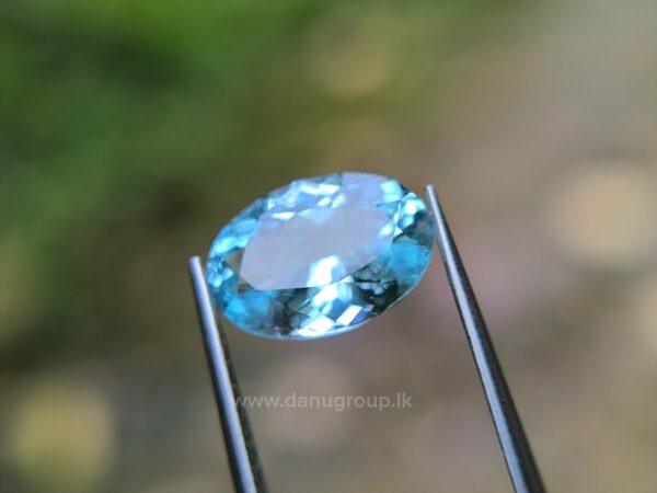 Ceylon Natural Green Blue Aquamarine